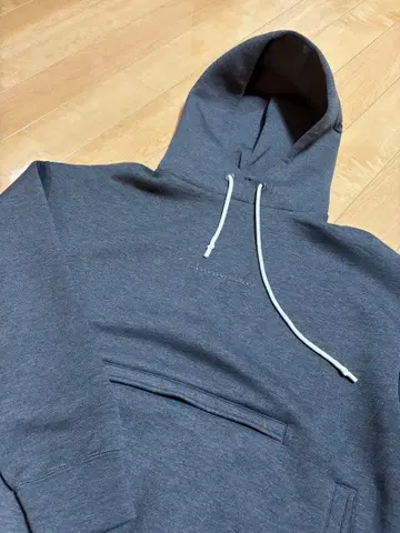 Champion 후드 부착 맨투맨 그레이