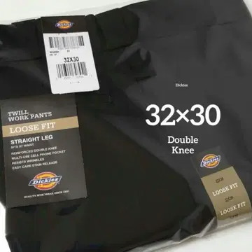 32 x 30 [ 새상품 미사용 ] 디키즈 더블니 85283 BLACK