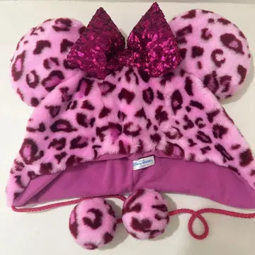 도쿄 디즈니 리조트 레오파드 무늬 모자