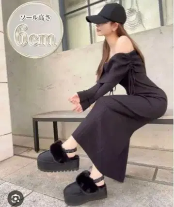 Rady 무스탕 샌들 블랙 L