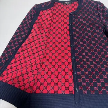 Daks 가디건 실크 모노그램 올 패턴