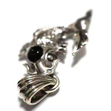 펜던트 탑 멋진 사랑 잉어 물고기 문신 블랙 오닉스 개운 행운