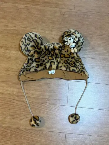 레오파드 무늬 팬캡 미니 마우스 포함