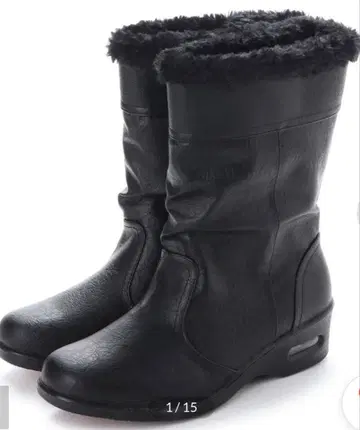 DEMETER 방수 2WAY 미들 부츠 블랙 25cm