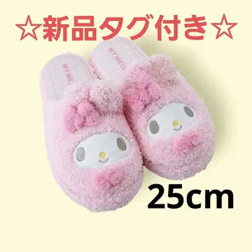 새상품 산리오 페이스형 슬리퍼 마이멜로디