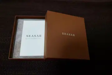 SEASAR Integral 인테그랄 이단 접이식 지갑 코냑