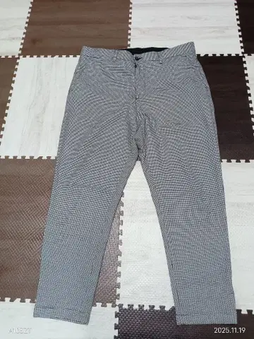 ZARA 체크 무늬 남성용 슬랙스 사이즈 44