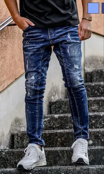 아담스 저글러 메니 C 페인트 데님 롱 팬츠 M 사이즈