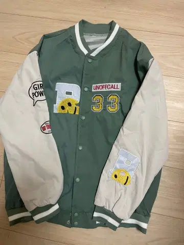 자수 패치 포함 캐주얼 자켓