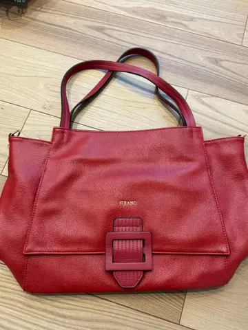 FIRANO 플랩 레드 토트백