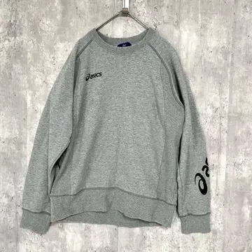 ASICS 소매 로고 프린트 심플 트레이닝복 스포츠 캐주얼