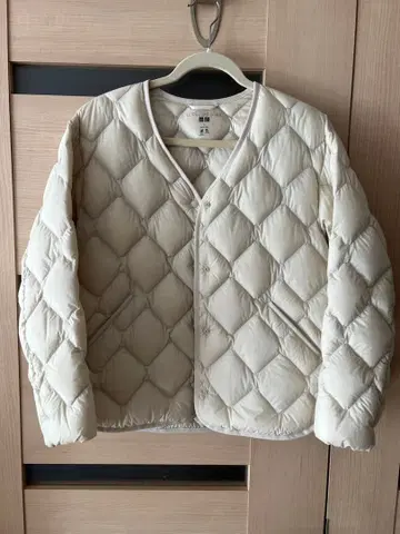UNIQLO 울트라 라이트 다운 다운 자켓 S 아이보리