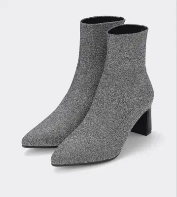 그레이 실버 부츠