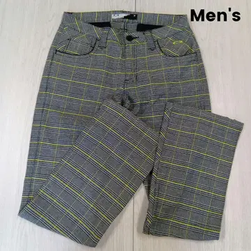 [컨디션 최상] OAKLEY 남성용 체크 무늬 골프 팬츠 M