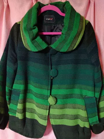 그린 코트 자켓 아우터