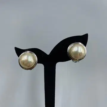 24 빈티지 펄 실버 귀찌