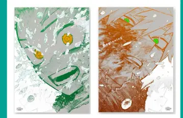 히로아카 원화전 A2 아트 포스터 2장 세트 The Beginning