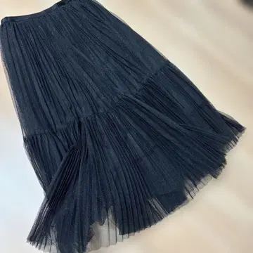 블랙 플리츠 스커트 사이즈 36