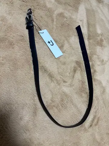 유니클로 +J 가죽 버클 벨트 블랙 M