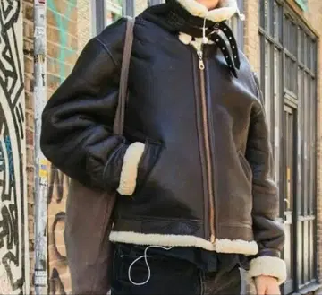 페이크 무스탕 코트 자켓