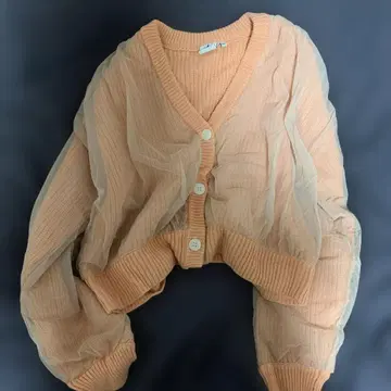 niko and - 숏 가디건 피치