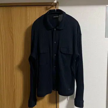 EMPORIO ARMANI 네이비 긴팔 셔츠