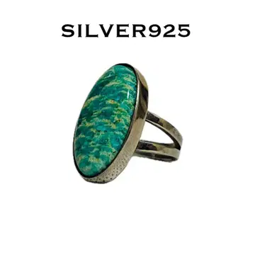 실버 925 반지 터콰이즈 교토 오카자키 타마 오리지널 반지