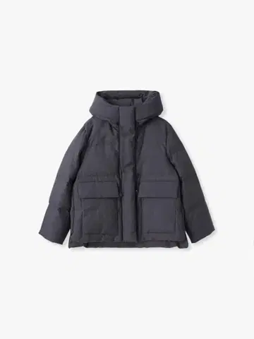 ebure 형태 다운 후디 코트