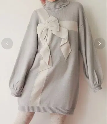 merryjenny 선물 리본 니트 원피스