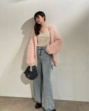 FRAY I.D 더블 페이스 샤기 가디건