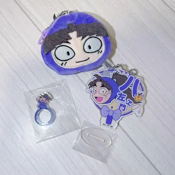 닌타마 란타로 타케야 하치자에몬 데코 부채 파우치 투명 링