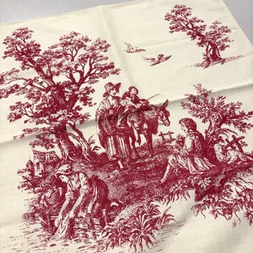 NOS 80s 빈티지 반다나 회화 USA 제조