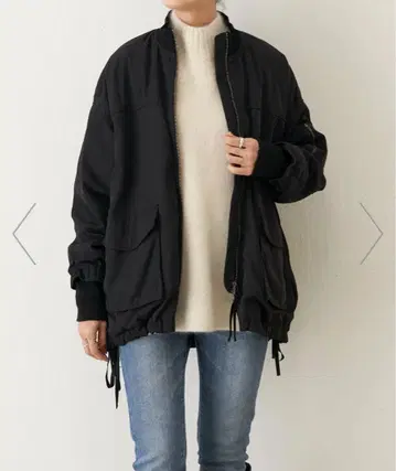 BEARDSLEY 비어즐리 플레어 MA-1 블루종 블랙