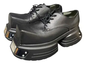 GRANCY 그랑시 메탈 플레이트 가죽 신발