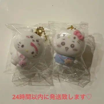 치이카와 산리오 시크릿 플로키 마스코트 참 키티