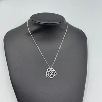 24 스와로브스키 꽃 모양 펜던트 목걸이