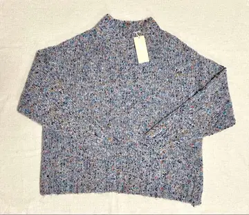 택 포함 새상품 3게이지 알갱이 얀 볼륨 슬리브 풀오버