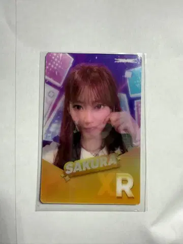 르세라핌 사쿠라 도쿄돔 리듬하이브 렌티큘러 카드