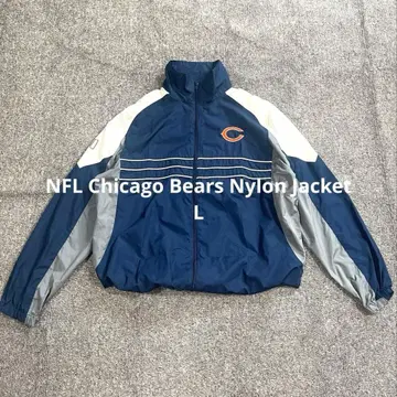 NFL 시카고 베어스 나일론 자켓 [미사용급] 자수 로고 L Y2K