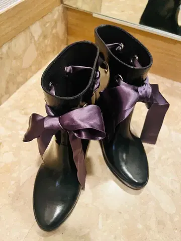 케이트 스페이드 블랙 레인 부츠 슈즈