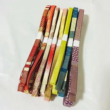[ 중고 ] 순수 실크 허리띠 사 가 니 시키 8개 묶음 판매