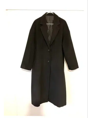 체스터 롱 코트 블랙