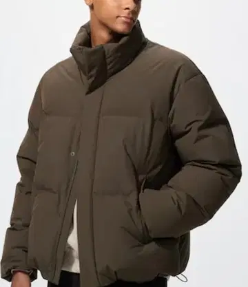 2025 유니클로 심리스 다운 자켓 L DARK BROWN