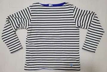 새상품급! ORCIVAL 스트라이프 긴팔 티셔츠 안감 플리스