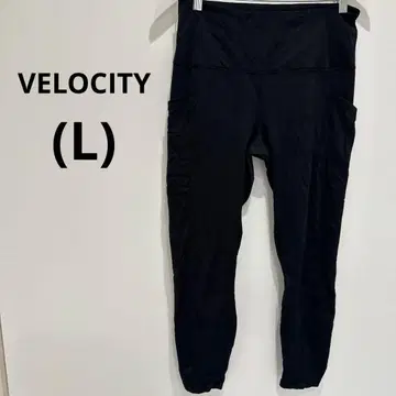 새상품급 VELOCITY (베로시티) 블랙 레깅스 [L]