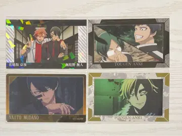 도원암귀 명함 클리어 카드 오이란자카 쿄야 무타노 무진 레어 4장 세트
