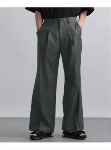 [ 완판템 ] HARE TR 와이드 플레어 팬츠 그린 L