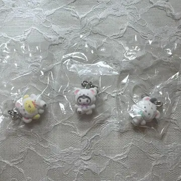 산리오 포근포근 스노우 포차코 폼폼푸딩 쿠로미 덤 포함