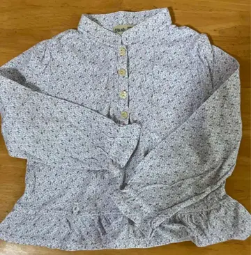 플라워 프린트 긴팔 셔츠