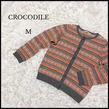 [ CROCODILE ] 크로커다일 페어아일 패턴 니트 가디건 M